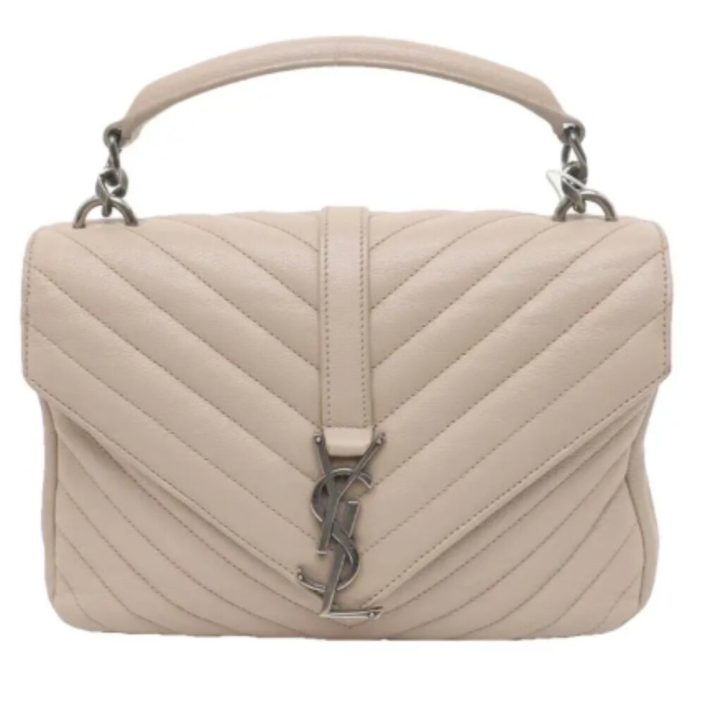 SAINT LAURENT  Collége monogramme leather handbag
